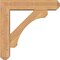 Ekena Millwork Legacy Craftsman Smooth Bracket w/ Offset Brace, Western Red Cedar, 5 1/2"W x 22"D x 22"H BKT0604X22X22LEC04SWR - alternate 2